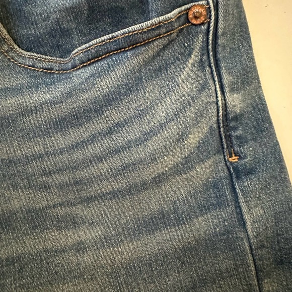 American Eagle Jeans Womens 14 Short Blue Kick Boot Denim Casual Mid Rise - Picture 7 of 14